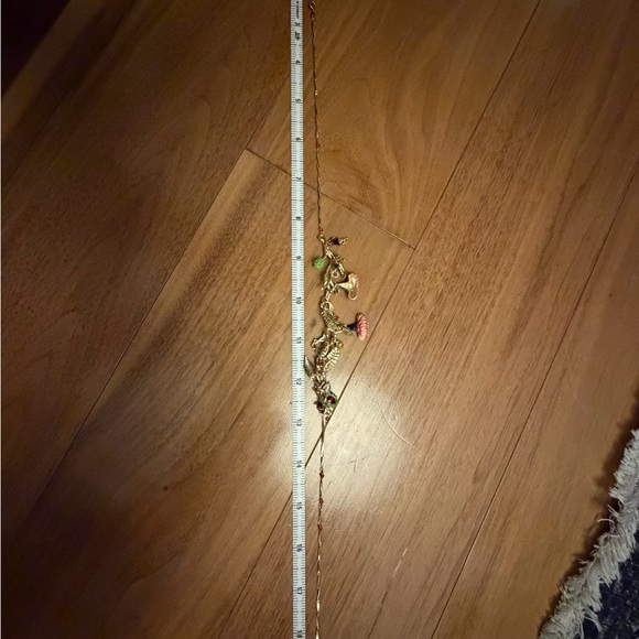 Les Nereides Leaves, Chestnut and Silver Princess Flowers Gold Plated Necklace - Picture 4 of 4